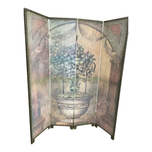 Maitland Smith Style Neoclassical Italian Style Room Divider Screen