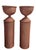 Pair of Vintage Woven Wicker Column Pedestals & Hourglass Urn Planters For Sale In West Palm - Image 6 of 12