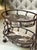 Marble Stone and Wrought Iron Metal 3-Tier Plant Stand or Bar Cart For Sale - Image 12 of 16