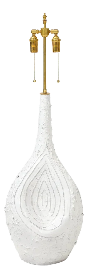Duca Di Camastra Monumental Italian Terracotta Table Lamp