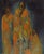 Attrib. Tate Adams Mystical Monks in Saffron Robes, 1920s, Paint and Canvas For Sale - Image 9 of 9