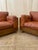 Brown Italian Leather Club Chairs, 1960s, Set of 2 For Sale - Image 8 of 13