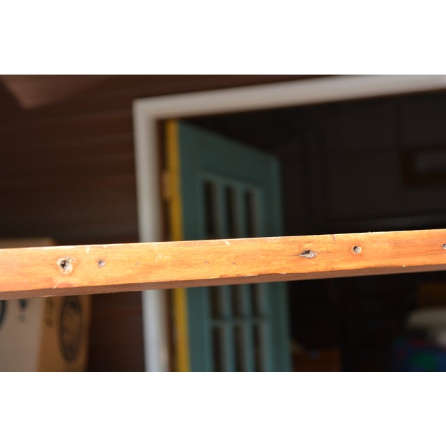 Antique English Pine Sideboard / Console Table W/ 2 Drawers & Removable Open Plate Rack For Sale - Image 16 of 18