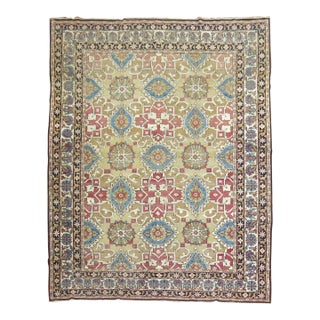Antique Zabihi Collection Lavar Kirman Rug - 8'10" x 12' For Sale