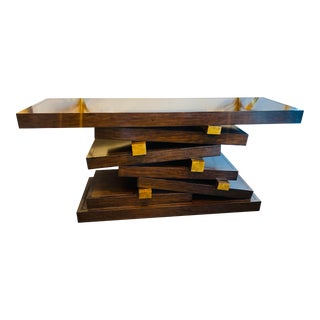 Late 20th Century Rue Royal Modern Console Table in the Style of Ralph Pucci Empilee 405 Hervé Van Der Straeten For Sale