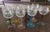 1960s Mid-Century Modern Etched Grapevine Rhine Wine Glasses - Set of 8 Harlequin For Sale - Image 9 of 17
