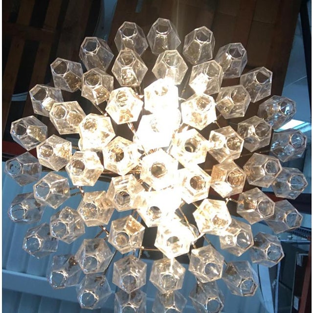 Barovier Murano Glass Sputnik Chandelier from Poliedro Mazzega Zuccheri Venini For Sale - Image 9 of 13