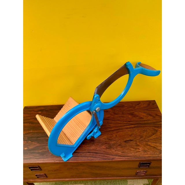 Danish Baby Blue Bread Cutter From Royal Raadvad, 1970s For Sale - Image 11 of 12
