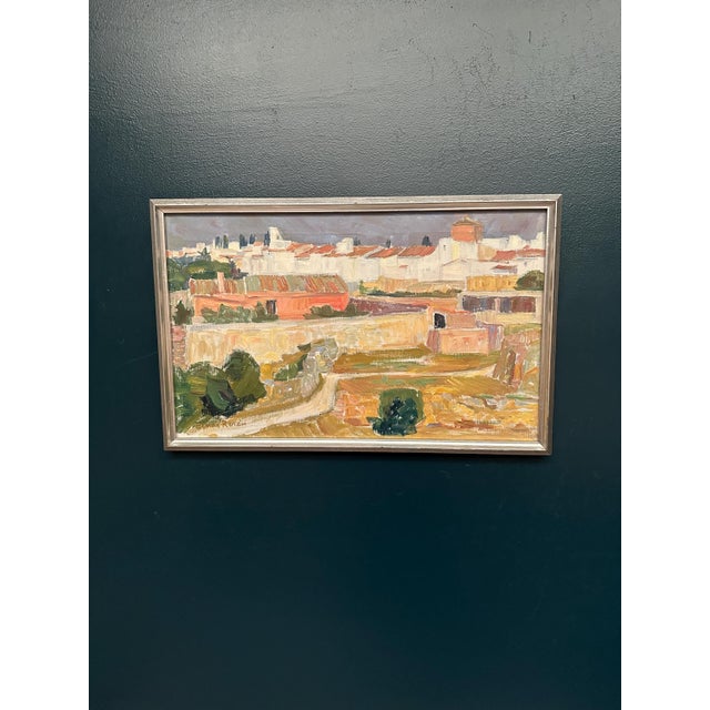 Einar Rosen, View of the City, 1950s, Oil on Panel, Framed For Sale - Image 8 of 18
