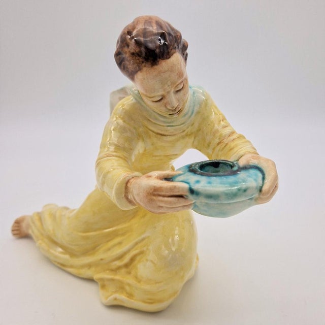 Ceramic Candlesticks by E. Roser for Karlsruhe Majolika, 1950s, Set of 2 For Sale - Image 14 of 18