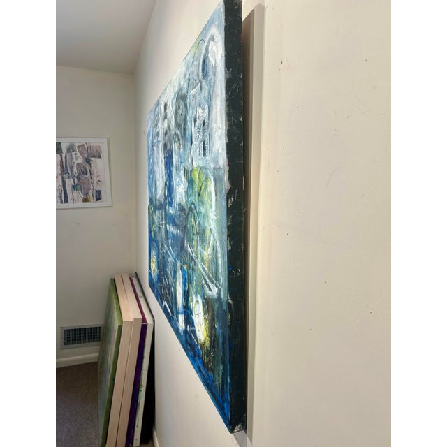 Contemporary Connecting to the Light Oil on Canvas By, Ellen Reinkraut, Gallery Wrapped For Sale - Image 3 of 6