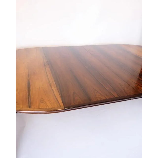 Round Extendable Dining Table in Rosewood by Arne Vodder, 1960s For Sale - Image 9 of 11