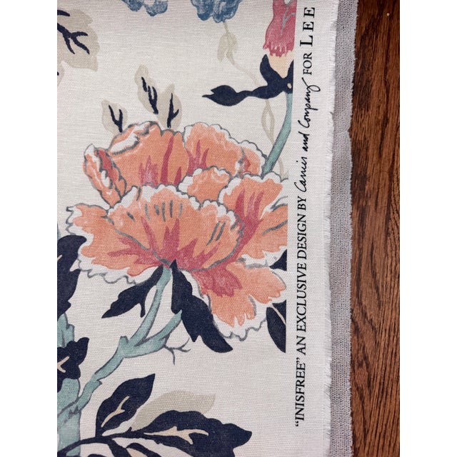 Lee Jofa Inisfree Sunset Linen Fabric 4 7/8 Yards For Sale In Raleigh - Image 6 of 9