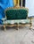 Throne Sofa Settee Love Seat in Gold Leaf For Sale - Image 12 of 12