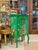 Vintage Custom Painted Tropical Leopard Cabinet With Lion Pull For Sale - Image 12 of 12