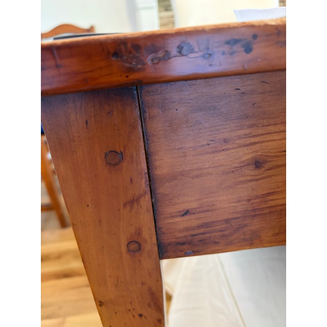French Cherry 18th Century Farm Table For Sale - Image 4 of 4