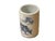 1980s Chinese Distressed White Porcelain Blue Kids Cow Graphic Holder Vase For Sale - Image 5 of 10