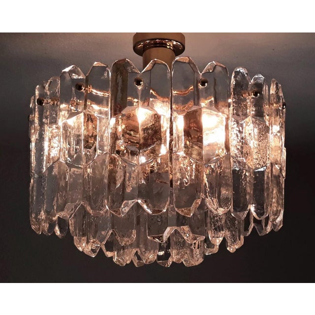 Ceiling Lamp Model 5457 in Brass & Glass by J. T. Kalmar for Kalmar, 1960s For Sale - Image 13 of 18