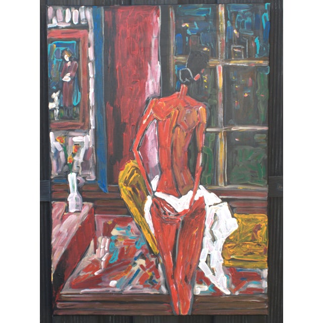 Contemporary Natalia Vypritskaia, By the Window, 2026, Acrylic on Canvas For Sale - Image 3 of 9