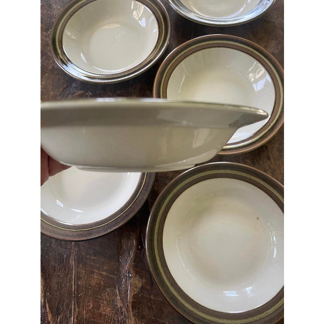 1970s 1970s Finnish Stoneware Bowls by Arabia in Karelia - Set of Seven (7) For Sale - Image 5 of 6