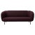 Caper 3 Seater Stitches Burgundy Sofa by Warm Nordic For Sale - Image 13 of 13