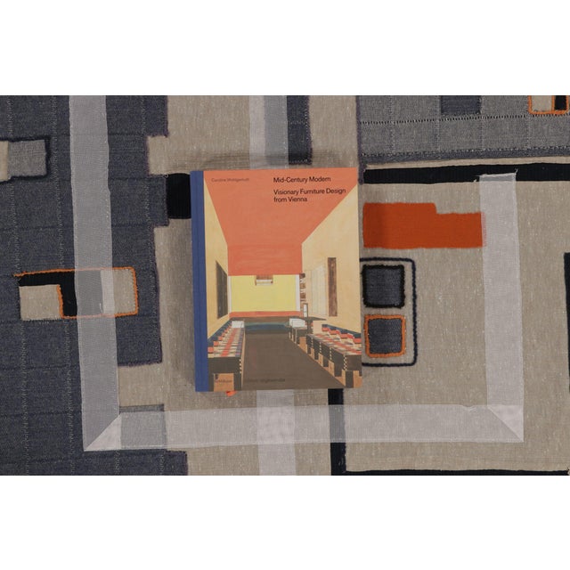 Rug & Kilim’s Contemporary Square Tapestry With Geometric Layout in Neutral Tones For Sale - Image 9 of 10