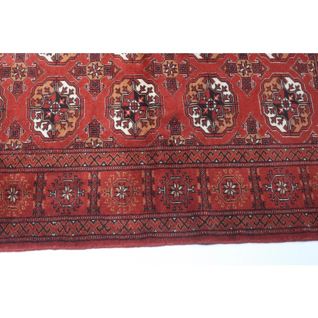 Vintage Red Color Tones Floor Rug -3' 9'' X 5' 4'' For Sale In Tampa - Image 6 of 11