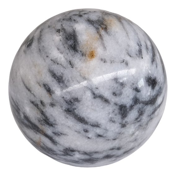 Small Marble Mid-Century Ball Desk Decoration For Sale