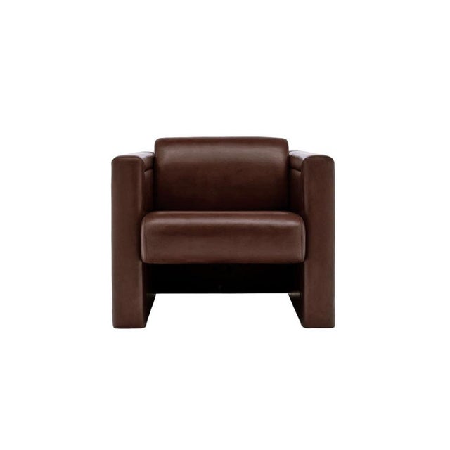 Postmodern Trix and Robert Haussmann Leather Chairs by Knoll - A Pair For Sale - Image 3 of 11