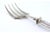 Fish Serving Fork in Cut Silver with Handle Grooves For Sale - Image 4 of 7