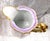 1940s Purple Floral Chocolate Pot With Ornate Gold Handle For Sale - Image 11 of 12
