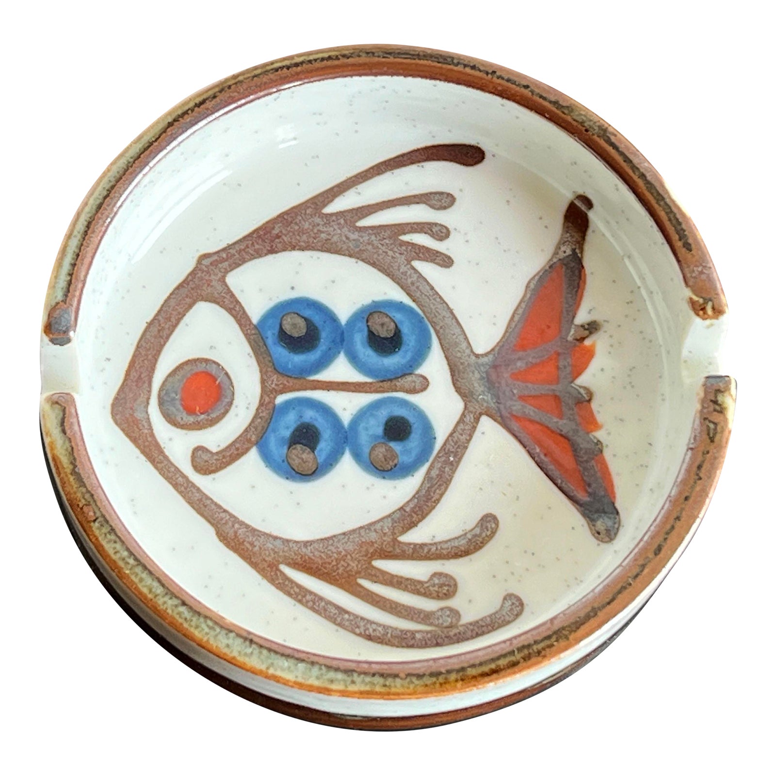Vintage Mid Century Ceramic Fish Ashtray / Catchall