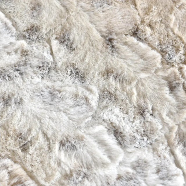Adrian Pearsall Cloud Sofa Sectional Restored in Faux Fur Snow Leopard For Sale - Image 14 of 15