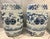 Mid 20th Century Blue & White Chinese Dragon Garden Stool Side Tables - A Pair For Sale - Image 4 of 15