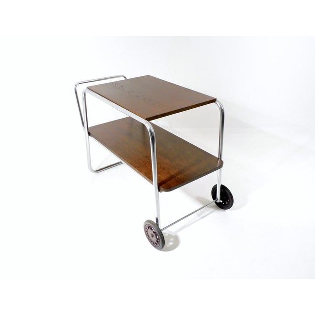 Vintage Bauhaus Tea Serving Cart, 1940 For Sale - Image 15 of 18