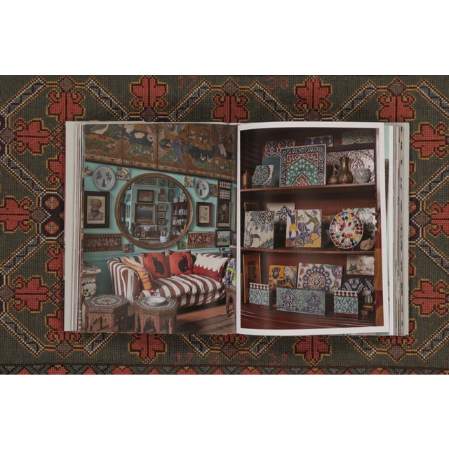 Antique Swedish Folk Tapestry With Geometric Design in Green & Red - Rug & Kilim For Sale - Image 9 of 10