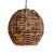 Tribal Burnt Bamboo Globe Tribal Coastal Pendant Light Small For Sale - Image 3 of 9