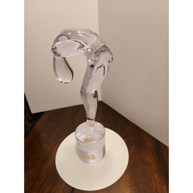 Renato Anatra Elegant Renato Anatra Modernist Crystal Torso Sculpture – Arte ’80 Murano For Sale - Image 4 of 10