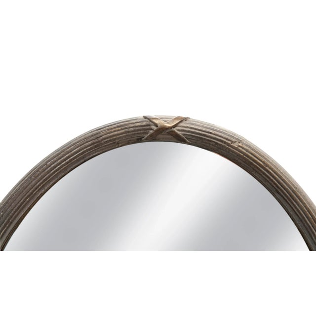 Early 20th Century Early 20th Century French Oval Accent Mirror For Sale - Image 5 of 6