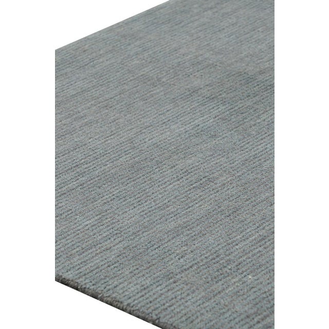 Contemporary Rug & Kilim’s Modern Textural Rug in Gray Tones & Striae For Sale - Image 3 of 8