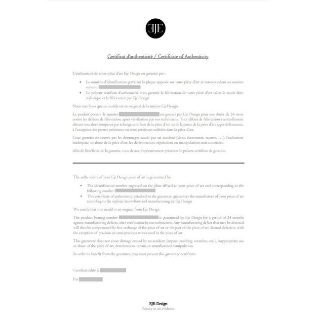 Evelia Light Oyster Coffee Table from Eje-Design For Sale - Image 4 of 7