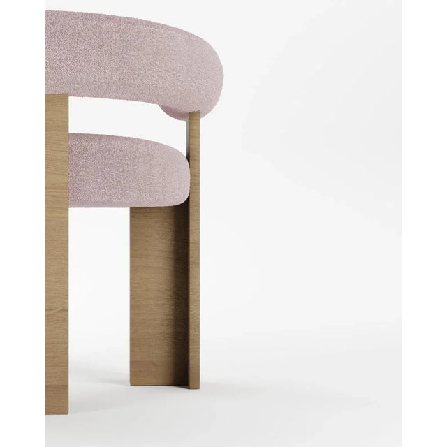 Collector Modern Cassette Chair in Bouclé Pink Fabric by Alter Ego, in New conditions. Designed from 2000