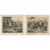 Set of two antique prints titled 'Die Beduinen I & II'. Lithographic plates depicting scenes of the Bedouin, a population...