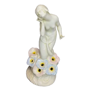 1920s Art Deco Mermaid Flower Frog