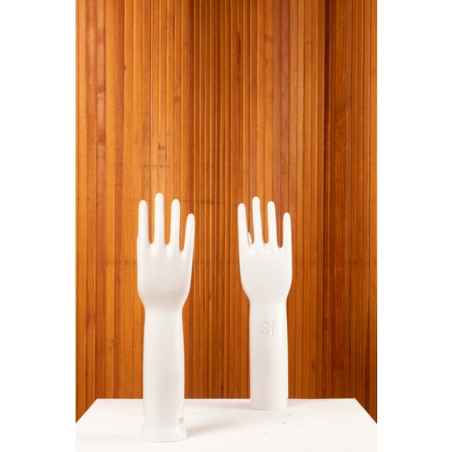Sculptural Hands from Rosenthal Technik, Germany, 1980s, Set of 2 For Sale - Image 10 of 11