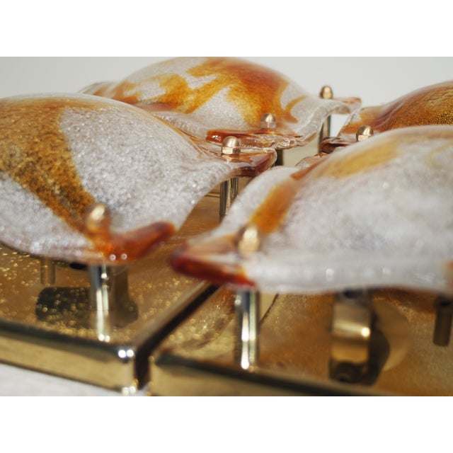Wall Lights by Toni Zuccheri for A.V. Mazzega, 1970s, Set of 4 For Sale - Image 12 of 17
