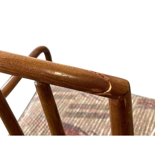 MCM Spindle Back Walnut Dining Chairs in the Style of Seven Robsjohn-Gibbings- Set of 6, Mid Century Modern For Sale - Image 11 of 12