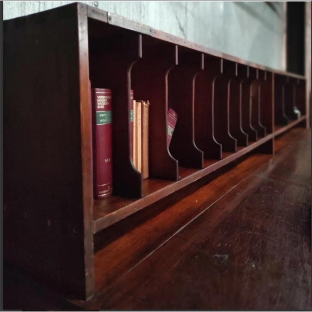 Wood Large Vintage Printers Cabinet For Sale - Image 7 of 11