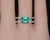Certified Natural 1.84cts Emerald & Diamond 18k White Gold Double Shank Ring, Size 6.5 For Sale In Dallas - Image 6 of 13