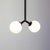 Not Yet Made - Made To Order Y Pendant Mini, Black, 29in H, 3 Inch Glass Globes, by Research.Lighting, Modern, Minimal Hanging Light For Sale - Image 5 of 10